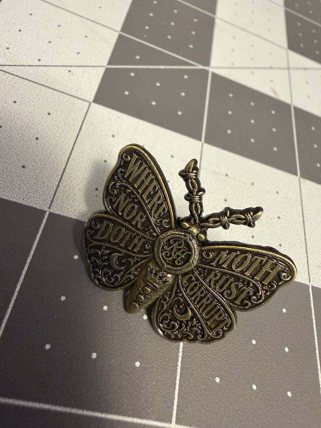 Victorian Moth Hat Pin